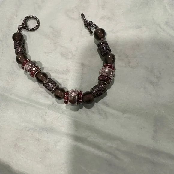 Macy’s 14k Gold and Sterling Silver Bracelet - Picture 4 of 5